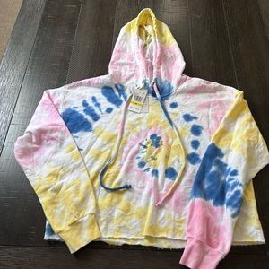 Women’s Tye die cropped hoodie sweatshirt